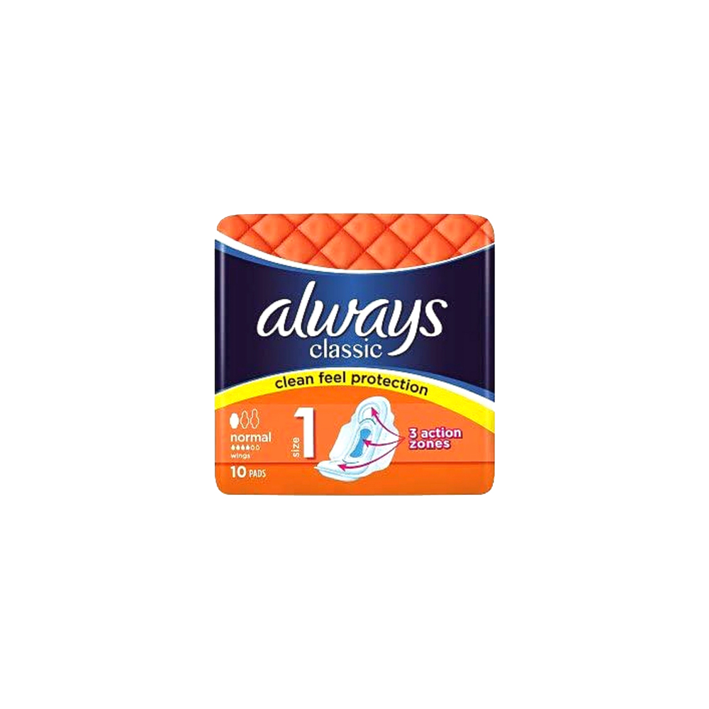 Always Clean Pads Orange 16pcs [Pack of 10]