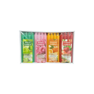 Candles 4 Mixed Coloured [4pcs x Pack of 12]
