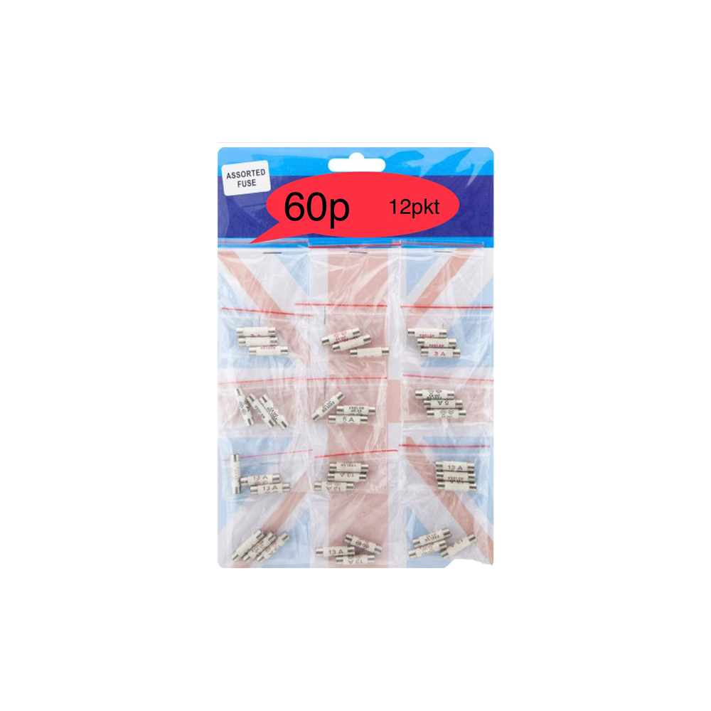 Assorted Fuse 12pcs (Pack of 10)