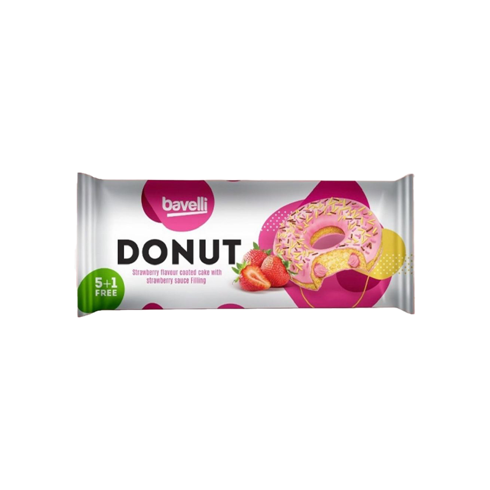 Bavelli Donut Strawberry 240g [Box of 15]