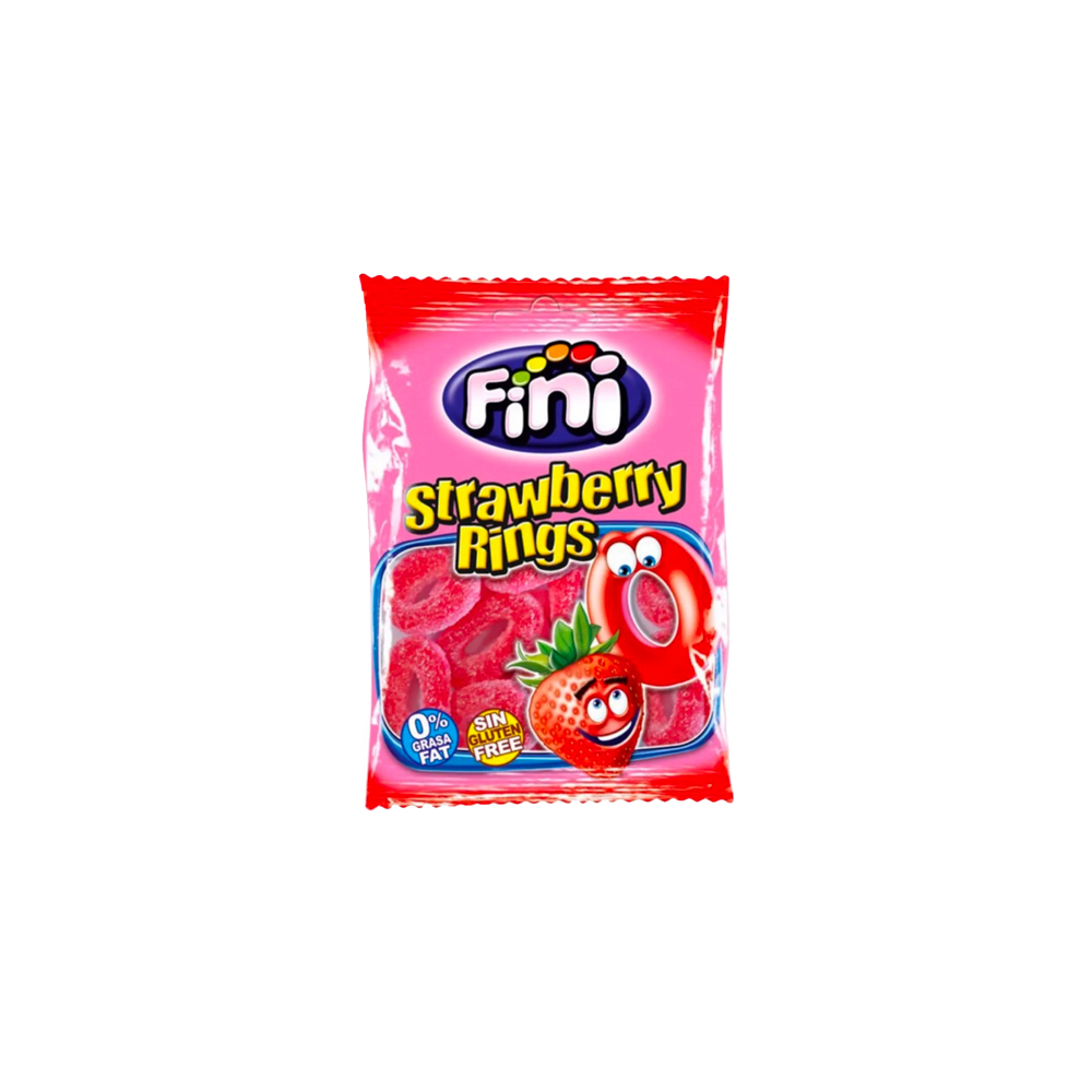 Fini Strawberry Rings 75g [Box of 12]