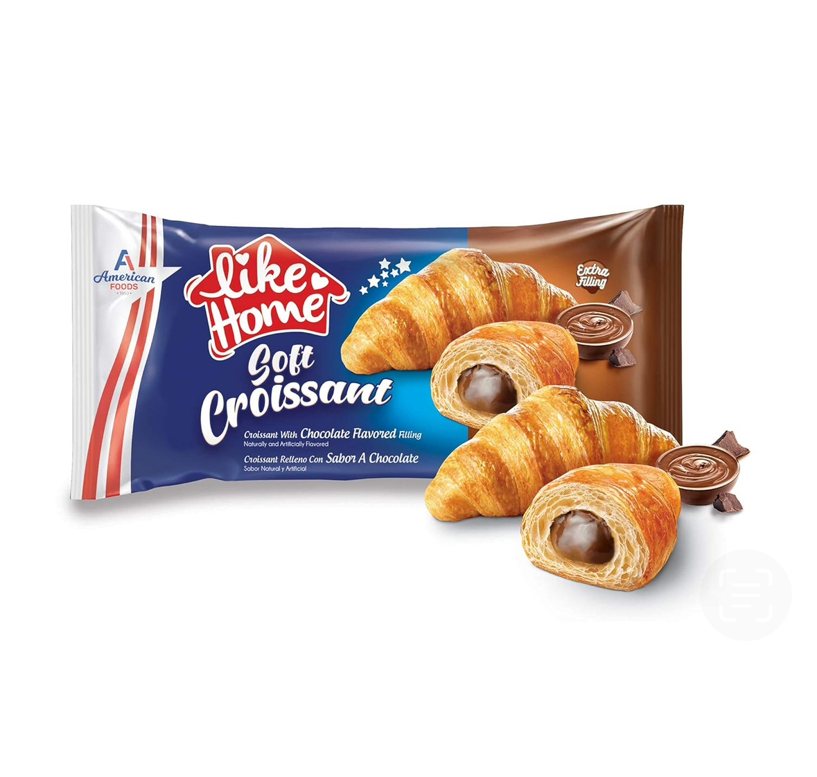 Like Home Soft Croissant Chocolate 40g [Box of 20]