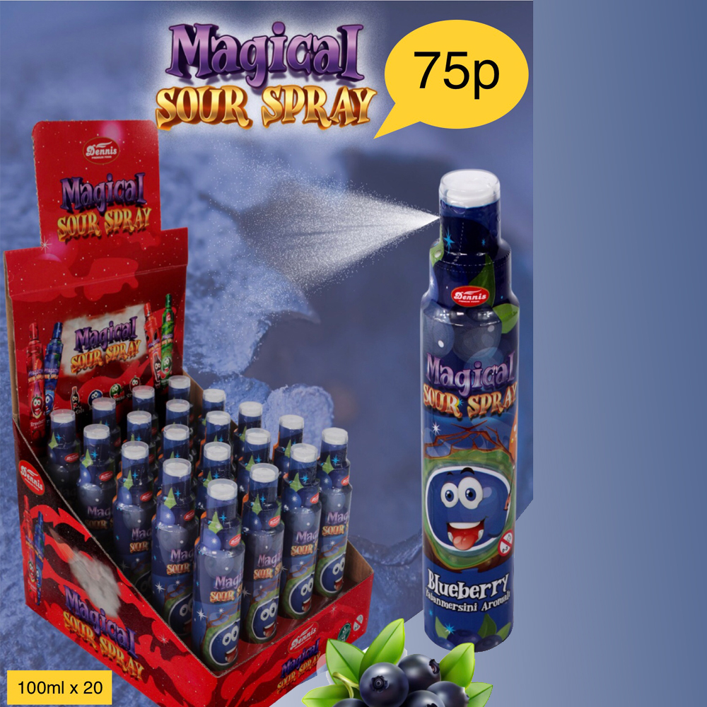 Magical Sour Spray Blueberry 100ml [Pack of 20]