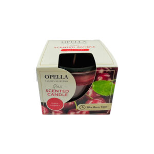 Opella Dark Cherry Scented Candle [Pack of 10]